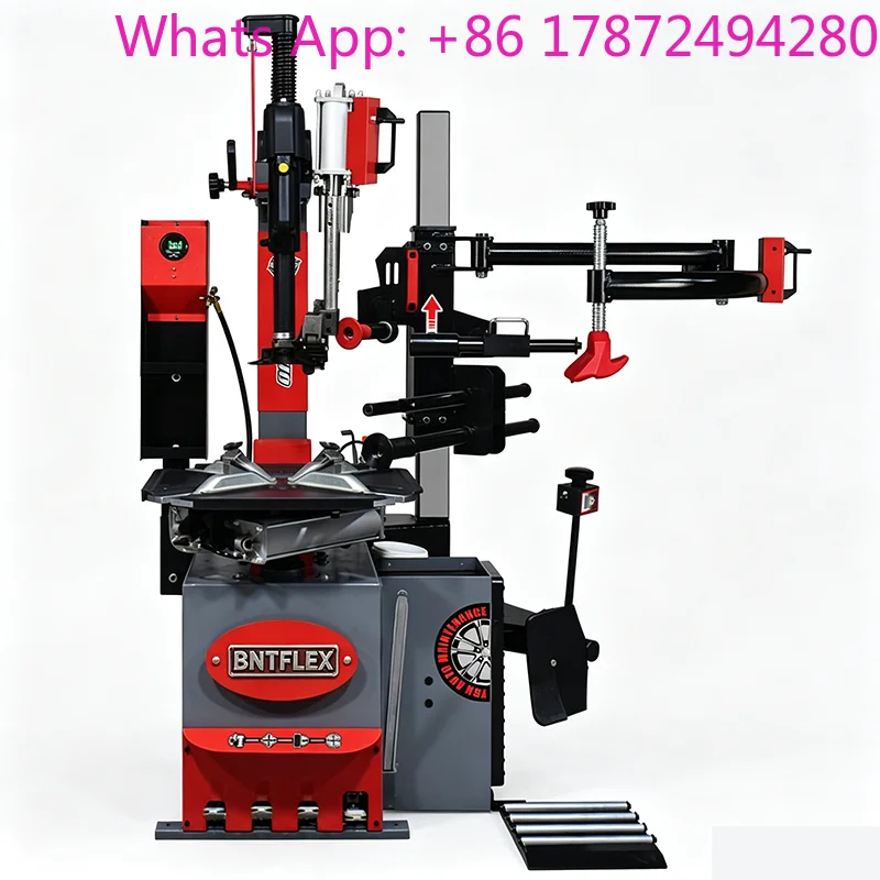 Automatic Tilting-Back Car Tire Changer, Y-913 Tire Bead Breaker Machine Equipped with Helper Arm