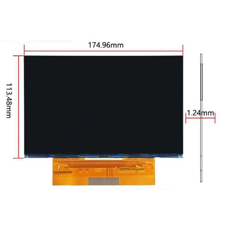 7.6-inch high-definition 4K monochrome MONO black and white screen 4098 * 2560 photopolymerization 3D printing display DXQ7D6001