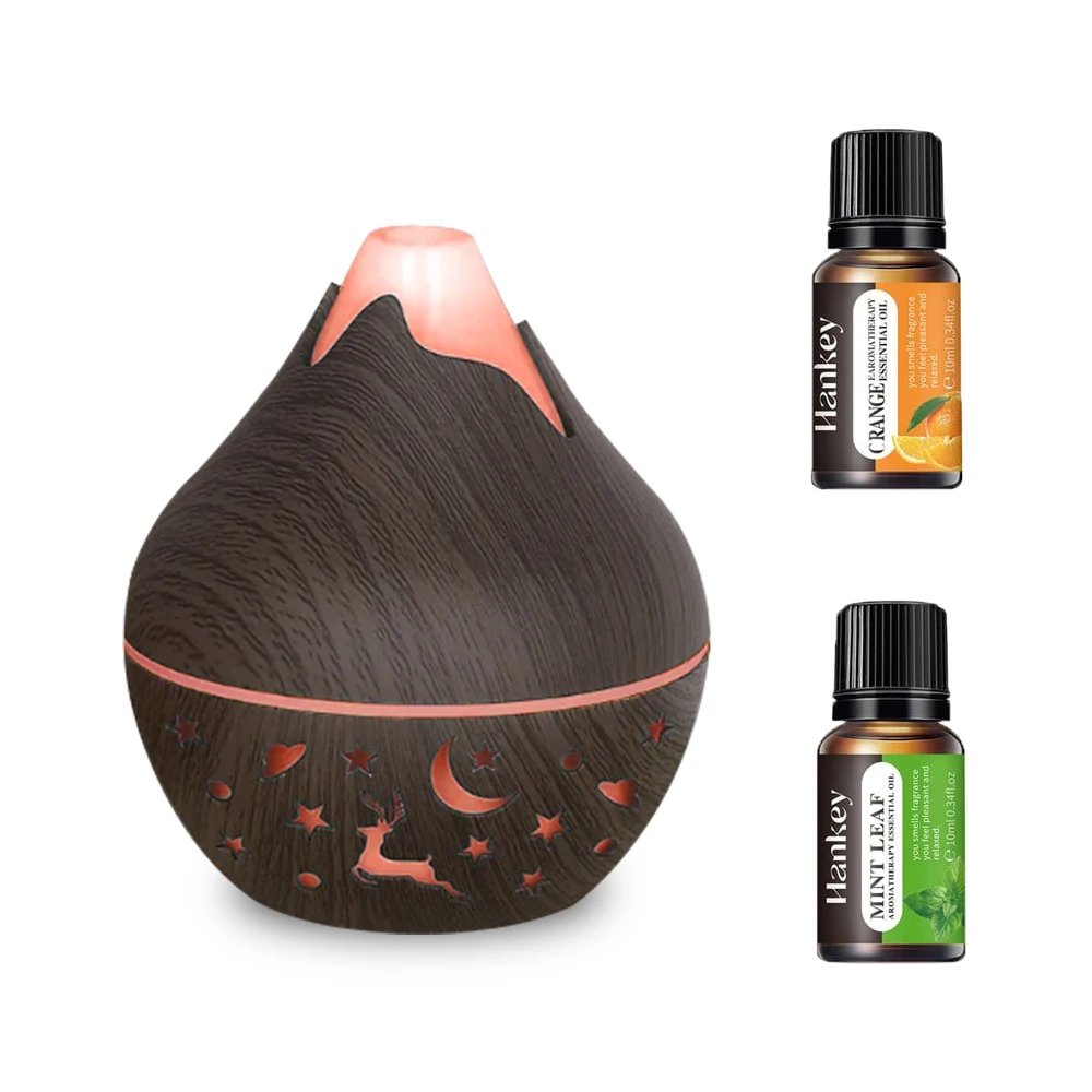 

7 color LED night light diffuser 200ml ultrasonic cold mist humidifier and 2 oils.