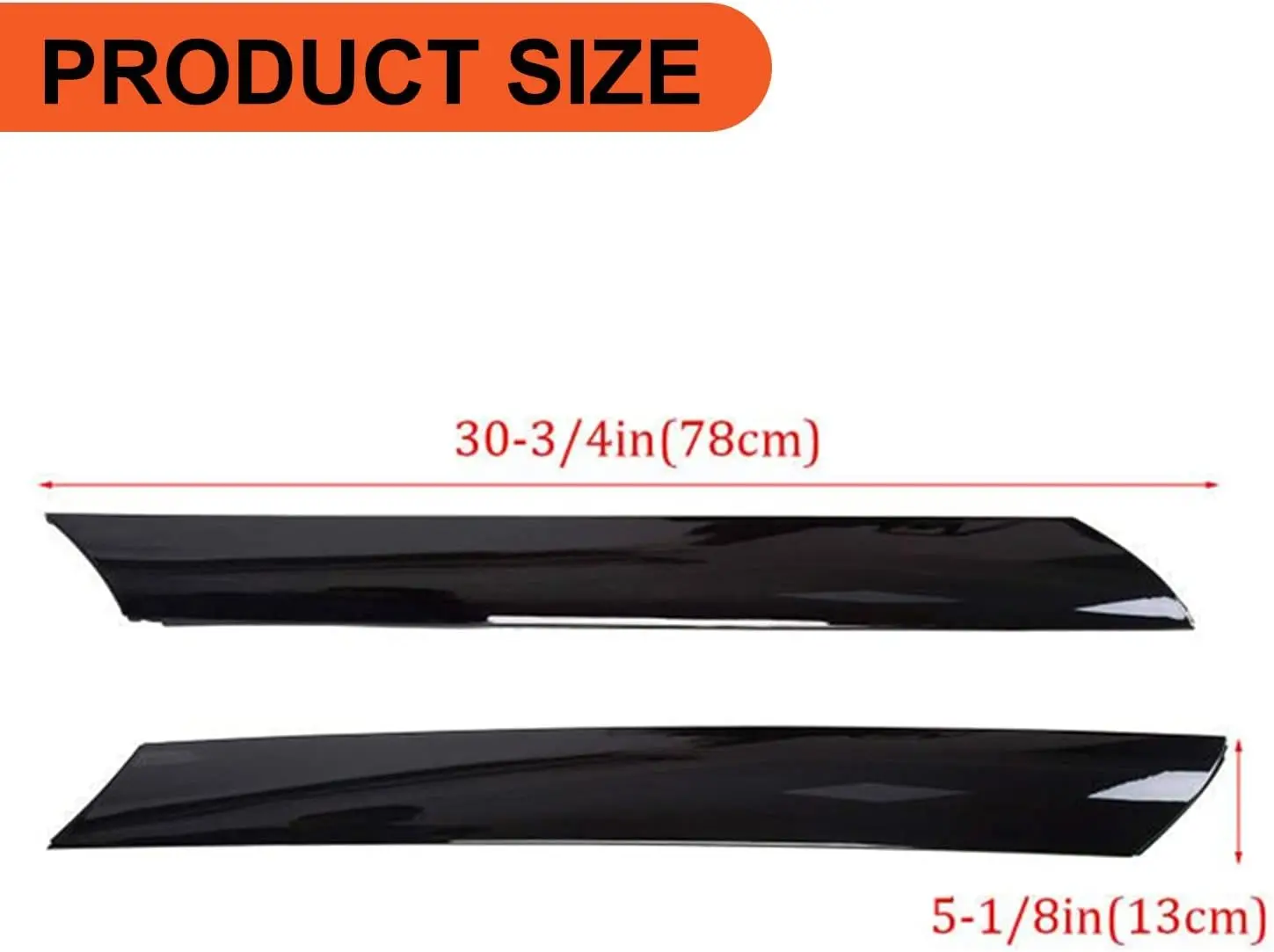 1 Pair Right & Left Windshield Pillar Trim Exterior Molding Garnish  86170-2K500 86180-2K500 For 10-13 KIA Soul 861802K500