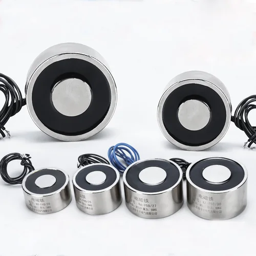 Imagen 2 del producto 1PC Electromagneto Redondo Tipo Ventosa - Fuerza de Succión 0.3~120KG - Mini Electromagneto Potente 12/24 Voltios DC