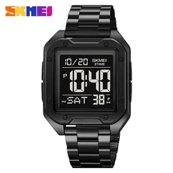 SKMEI Electronic Watch for Man Fashion Sport Digital Wristwatch Countdown Stopwatch 2Time Original Brand Men's Clock