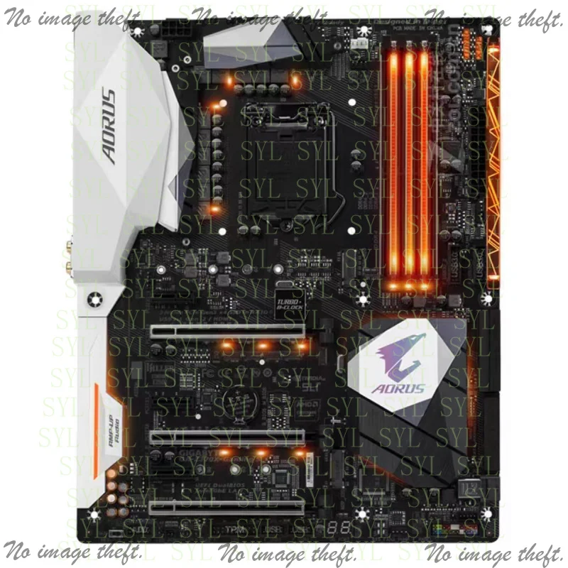 95-99% novo para gigabyte aorus z270x gaming k7 placa-mãe lga1151 64g hdmi + dp atx testado ok xyg
