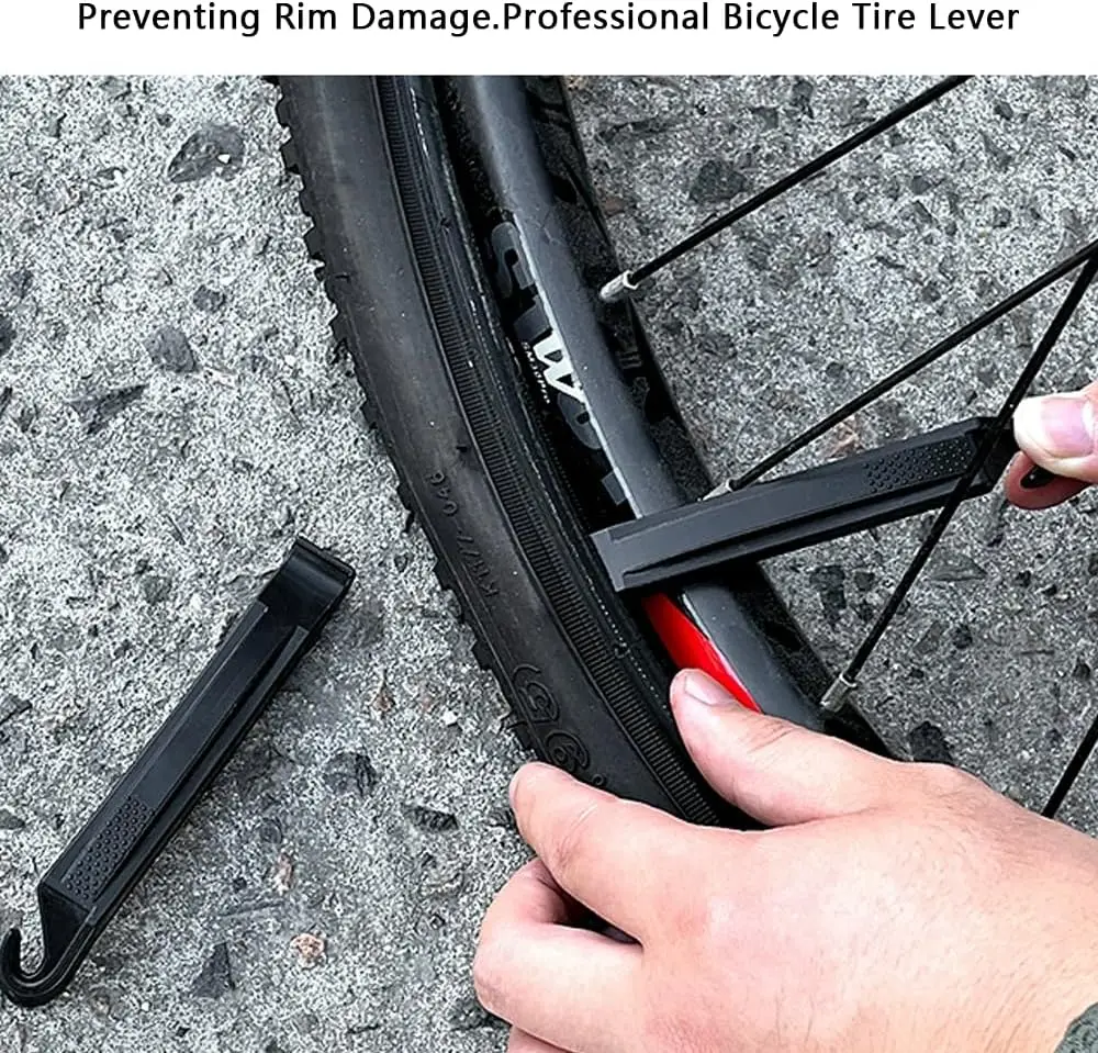 2/4PCS Kunststoff Fahrrad Reifen Hebel Radfahren Fahrrad Reifen Brecheisen Tragen-beständig Aufwendige Fahrrad Reparatur Opener Breaker werkzeug Crow Bar – Detail 6