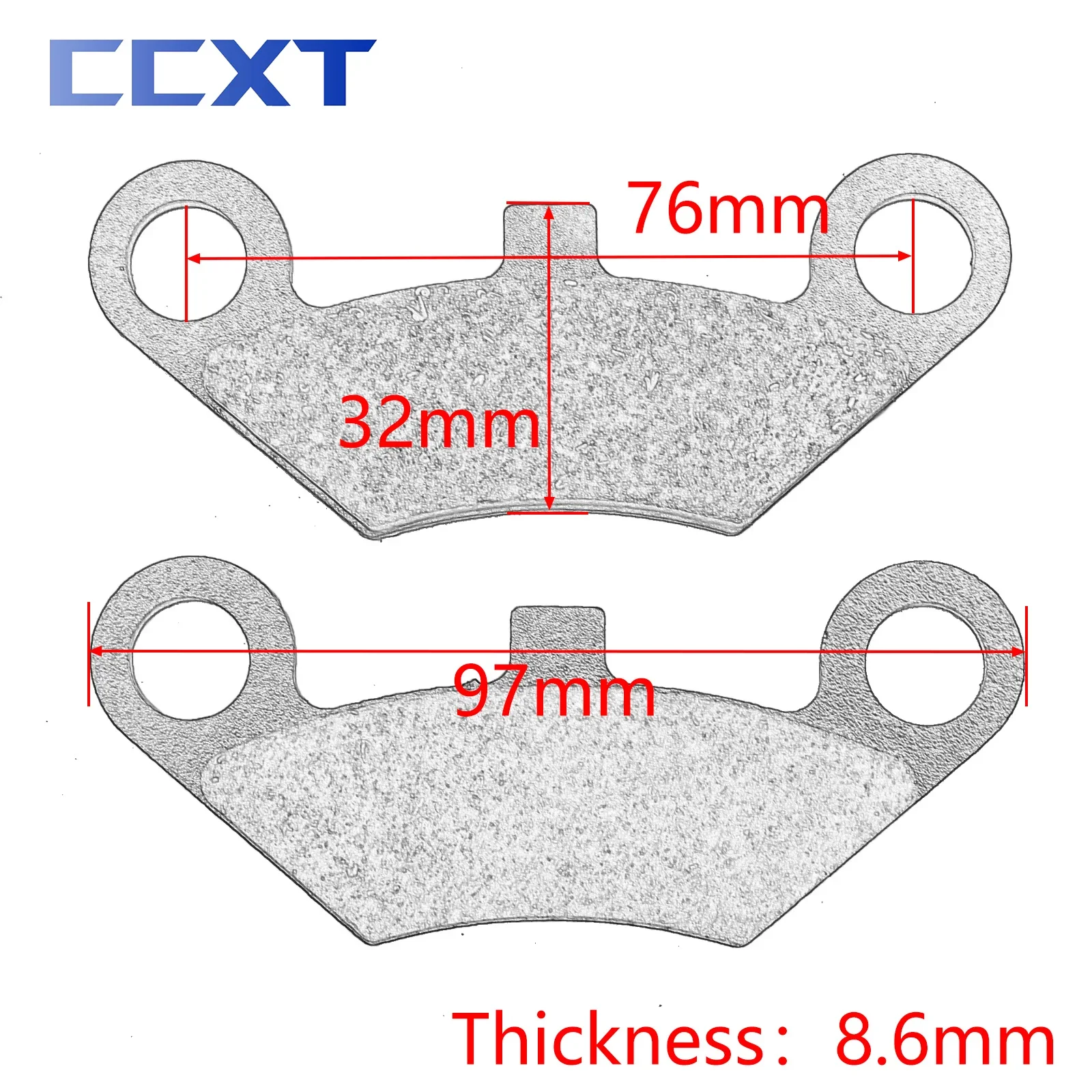 Metal & Brass Alloys Front Disc Brake Pads For CF 600cc 500cc CF600 CF500 X8 X6 X5 U5 4 Wheels 4x4 ATV UTV Dirt Bike Universal