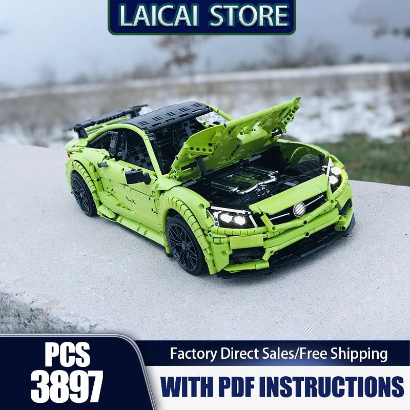 

Champion Speed Cars Moc Building Bricks C63 Supercar Model Technology Modular Blocks Gifts Christmas Toys DIY Sets Assembly