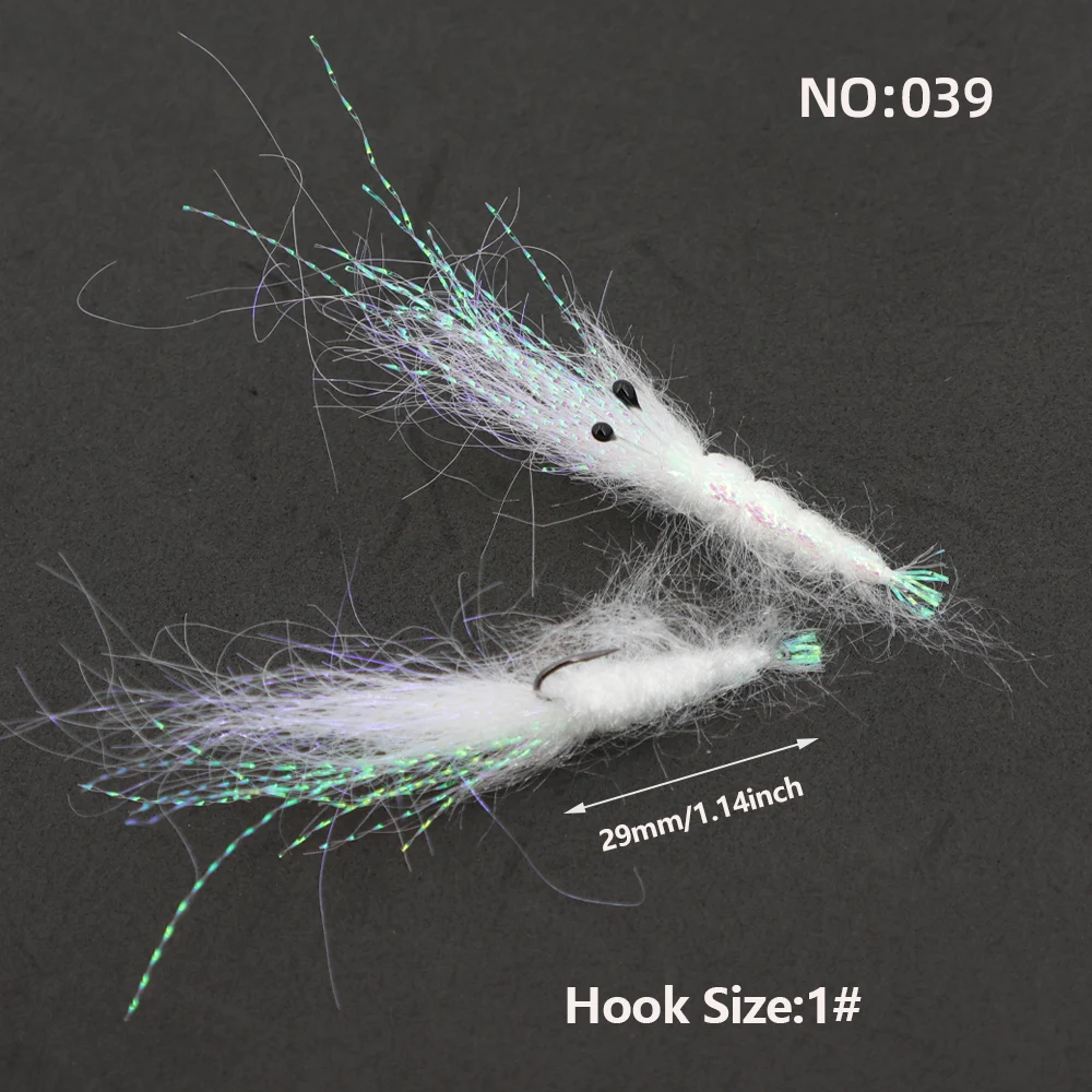 Bimoo 4 Stück 6 Stück # 4 # 6 # 8 Süßwasser-Salzwasser-Garnelen-Fliegen, schnell sinkende Scud-Fliegen für Bonefish, Redfish, Forellen, Karpfen – Angelköder – Detail 3