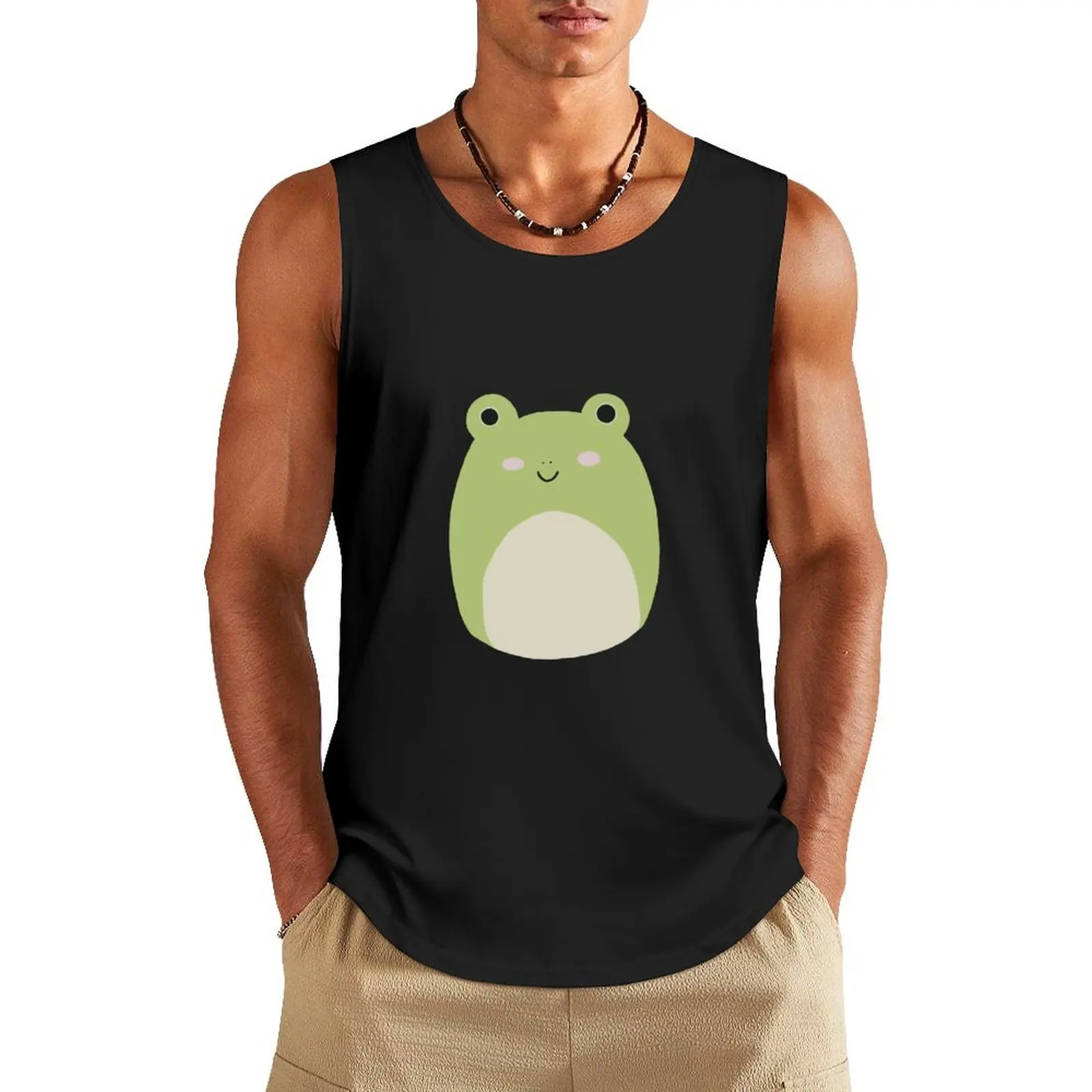 

Wendy the Frog Tank Top Men's sleeveless t shirt gym Bodybuilding clothing man