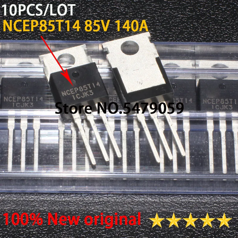 MOS 전계 효과 트랜지스터, NCEP85T14, 85V, 140A, TO220, 정품, 10 개, 신제품