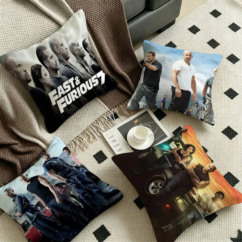 F-Fast and Furious Classic Vintage Cushion Cover Decorative Pillow Sofa Home Decor case pillow cases