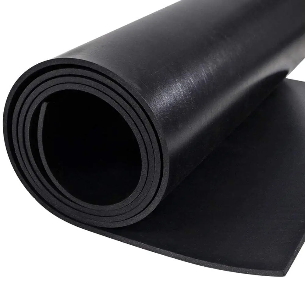 

Neoprene Rubber Sheets Roll Heavy Duty 80" x 40" x 1/8" Solid Rubber for Gaskets Seals Crafts Flooring Anti-Vibration
