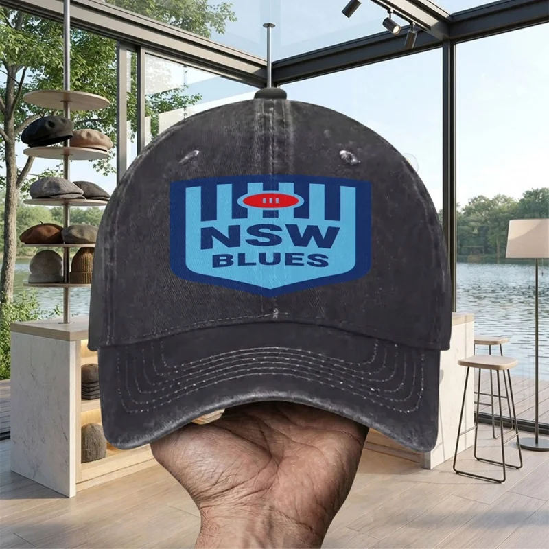 Unisex New South Wales Blues Baseball Cap, Running Cap, Visor, Suitable for Golf, Driving, Fishing, Outdoor Sports