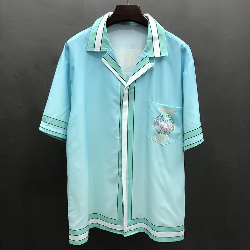 

Hip Hop Casual Beach Holiday Button Top Hawaiian Shirt Streetwear Vintage Portrait Print Shirt Streetwear Camisas De Hombre