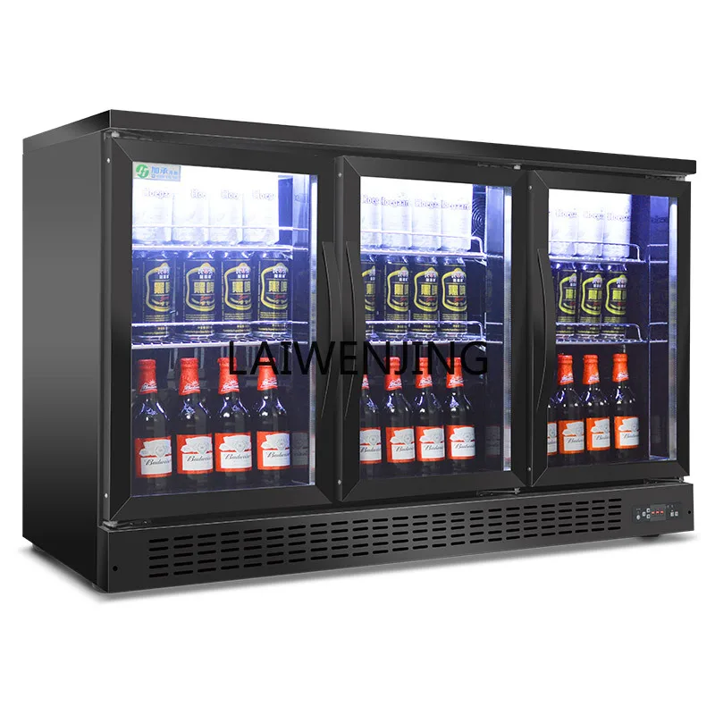 

LYN refrigerator beverage beer cabinet refrigerated small fresh-keeping commercial freezer