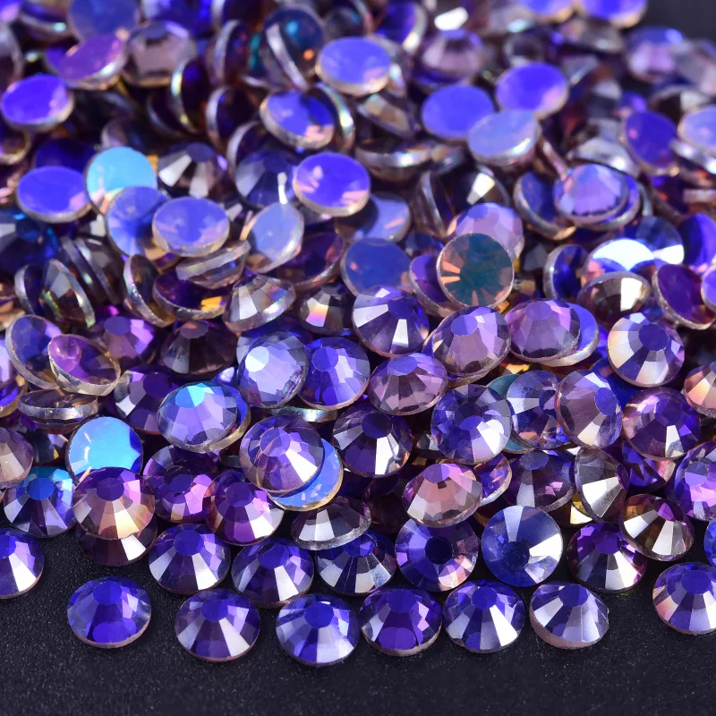 Wholesale Purple Velvet Glitter Non Hotfix Rhinestones  Nails  Crystals Strass Diamond for Dress Nail Charms Nail Art  - AliExpress 15