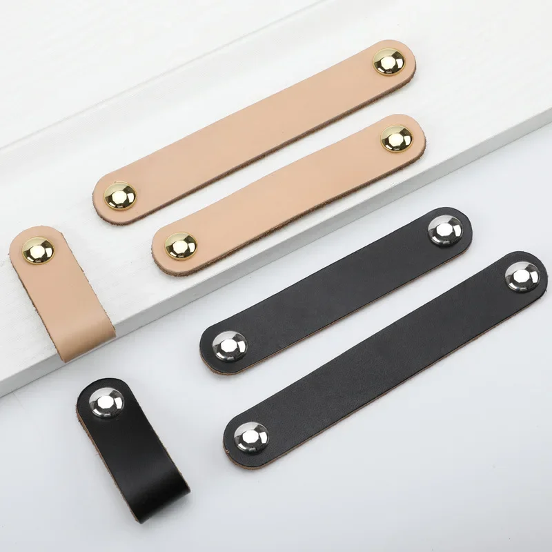Wholesale Luggage Handle Drawer Cabinet Door Handle Brown Black Single Hole Wardrobe Furniture Handle