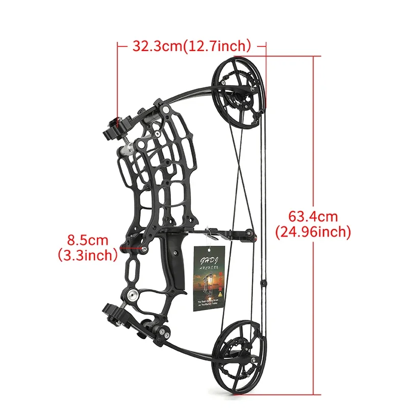 Archery Compound Bow 30-70lbs Dual-use Steel Ball Bow Arrows Steel Ball 420FPS  Fishing Hunting Shooting Accessories