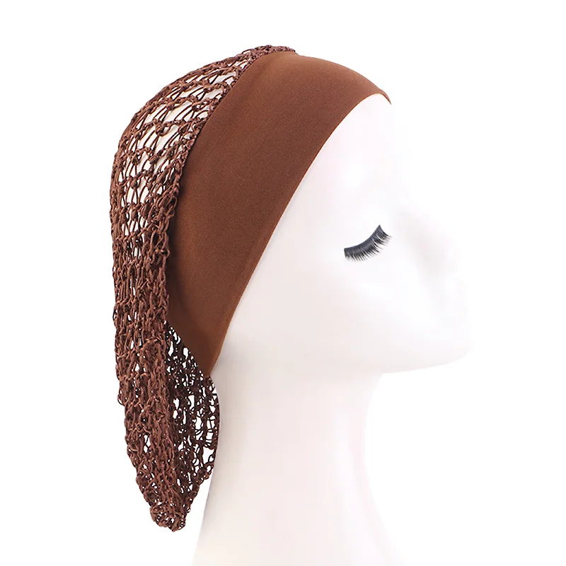 Frauen Damen Haarnetz Dehnbar Breites Band Mesh Haarnetz Perücke Werkzeuge Weiche Rayon Atmungsaktive Häkeln Haarnetze Zubehör – Detail 10
