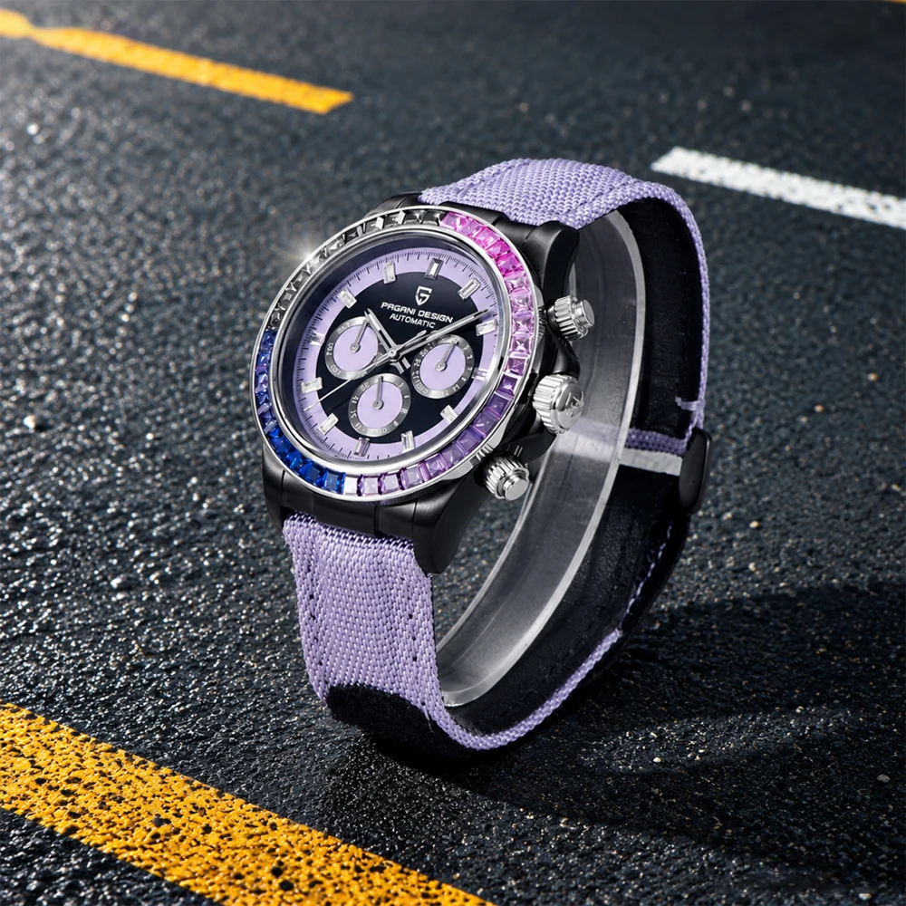 PAGANI DESIGN Luxury Men's Watch Sports Mechanical Automatic Watch Luminous Waterproof Leather Outdoor Military Watches for Man