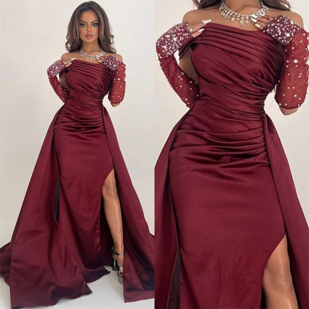 Customized Jiayigong sparkle Strapless Sheath Celebrity Sequin Fold S Occasion Evening Gown vestidos de ocasião formal فساتين سه