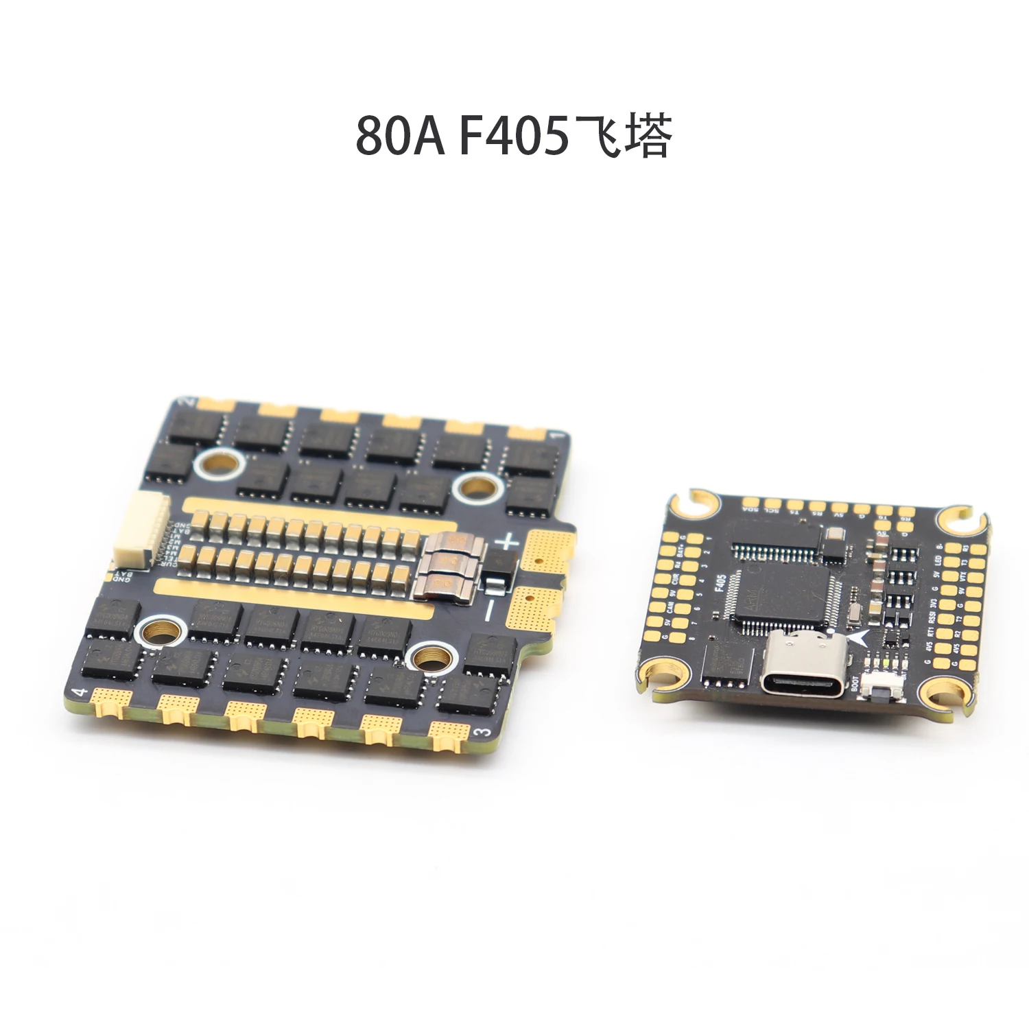 80A 4in1 ESC & F405 Flight Controller Stack - for 13 Inch Long Range FPV Drones, Supports 2S-6S Battery, All-in-One PDB