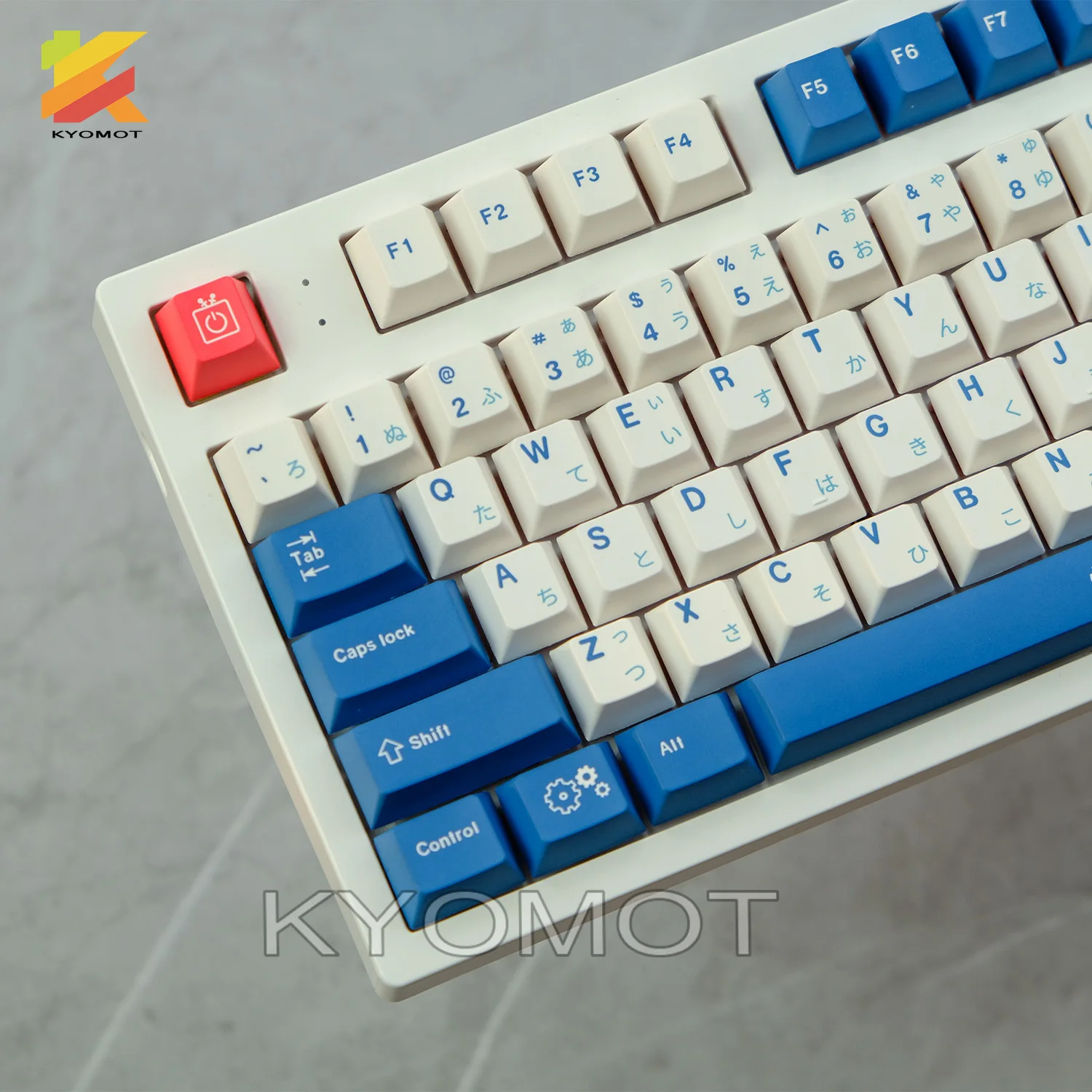 KYOMOT 128 Keys Anime Game Azure Route Theme Keycaps PBT Dye Cherry Profile En Ja Keycap for MX Switch GMK Mechanical keyboard