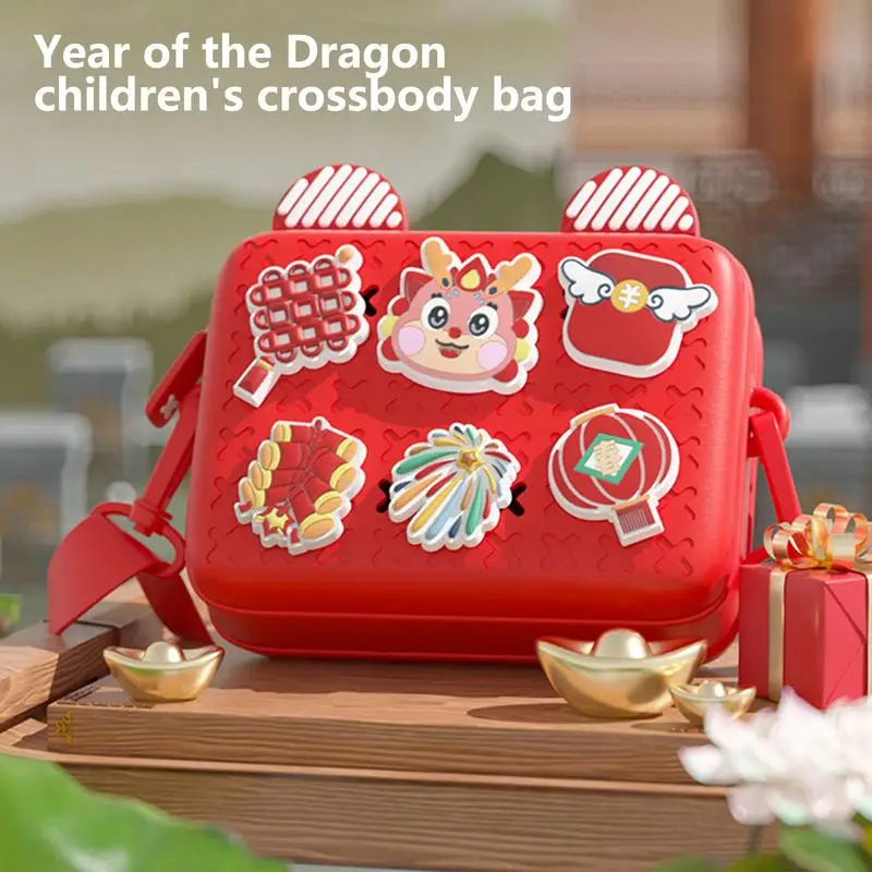 Girls Crossbody Purse Year Of The Dragon Novelty Wallet Crossbody Bag Year Of The Dragon Shoulder Bag For Girls Holds Snacks