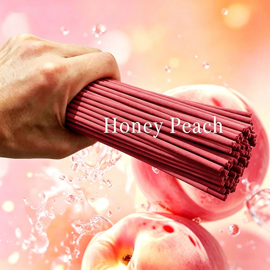 Sweet and refreshing watermelon, 8.66 inches long with bamboo stick decoration, fragrant fruit aroma, fresh air, festive fragran