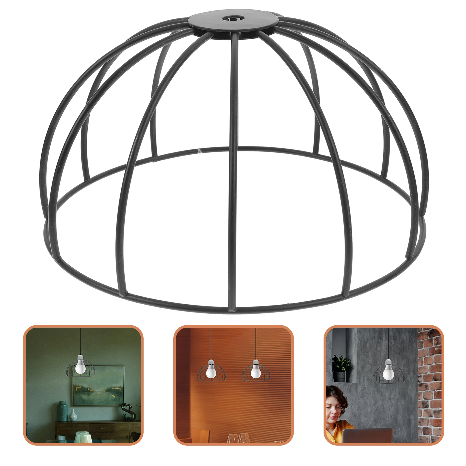 

Adjustable Metal Lamp Shade Frame Vintage Industrial Diy Iron Cage Guard For Pendant Bedside Floor Lighting Home Lighting