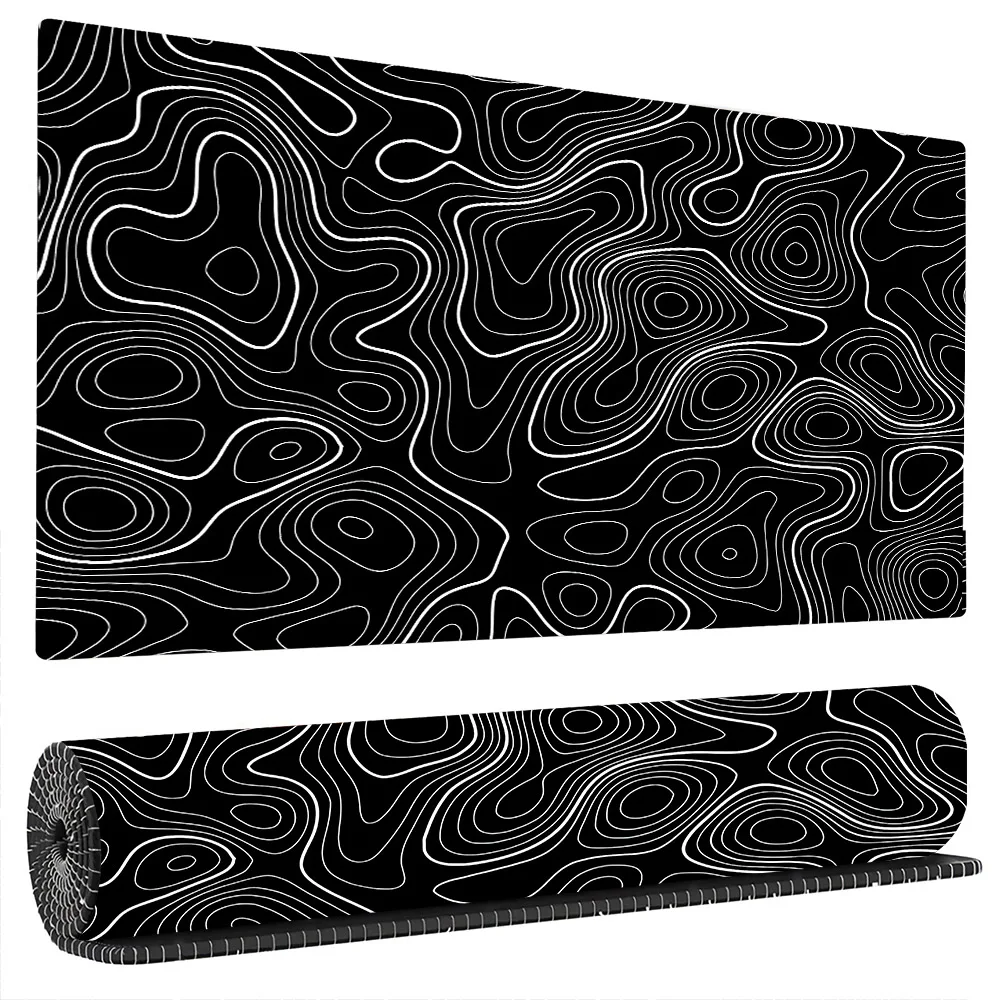 Mairuige Schwarze Gaming-Mauspads, Computer-Gaming-Zubehör, Desktop-Maus, endloser Player, Bürozubehör, Computer, große Schreibtischmatten 6