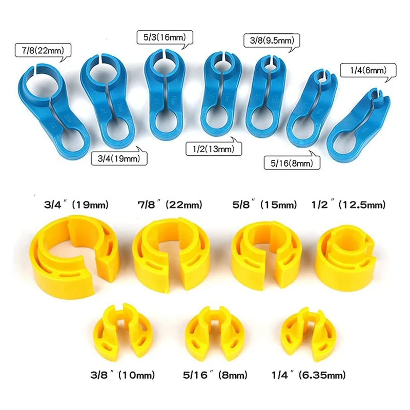 16Pcs Car AC Line Disconnect Tool Set Fuel Line Angled Disconnect Tools Fuel Line Disconnect Tools Set