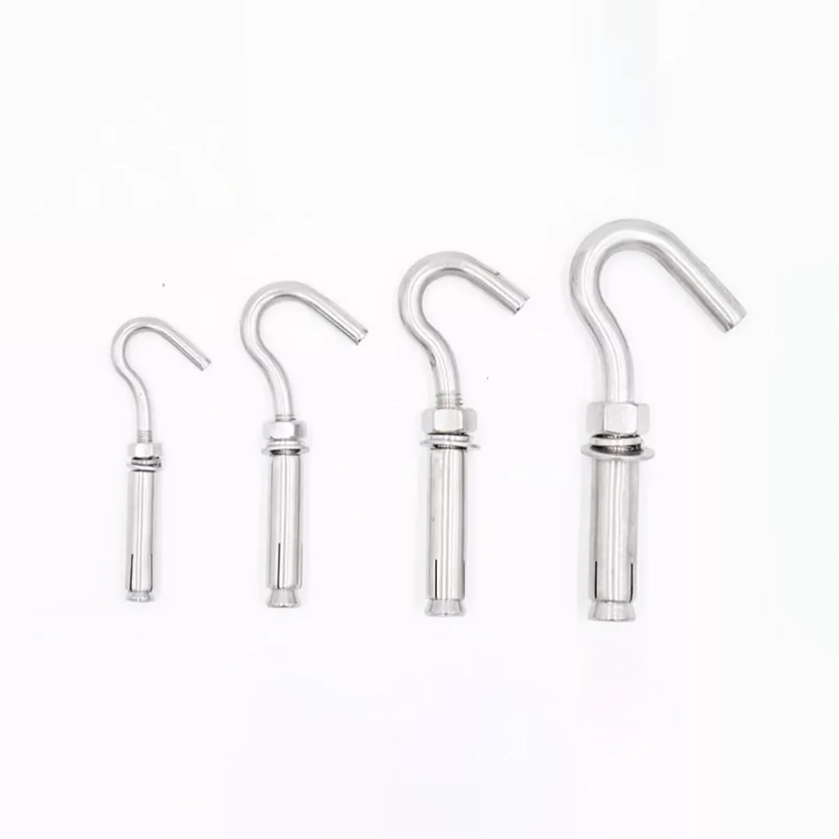 

304 Stainless Steel Expansion Hook Universal Hooks Pull Explosion Screw hook Manhole Cover Net Fixed Hook M6M8M10M12