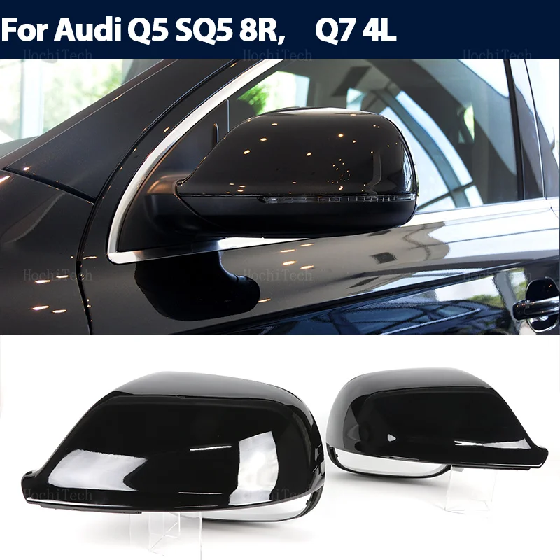 

Rearview Mirror Cap Wing Side Mirror Cover Fit For Audi Q5 SQ5 08-17, 8R Q7 4L 10-15 without Lane Assist