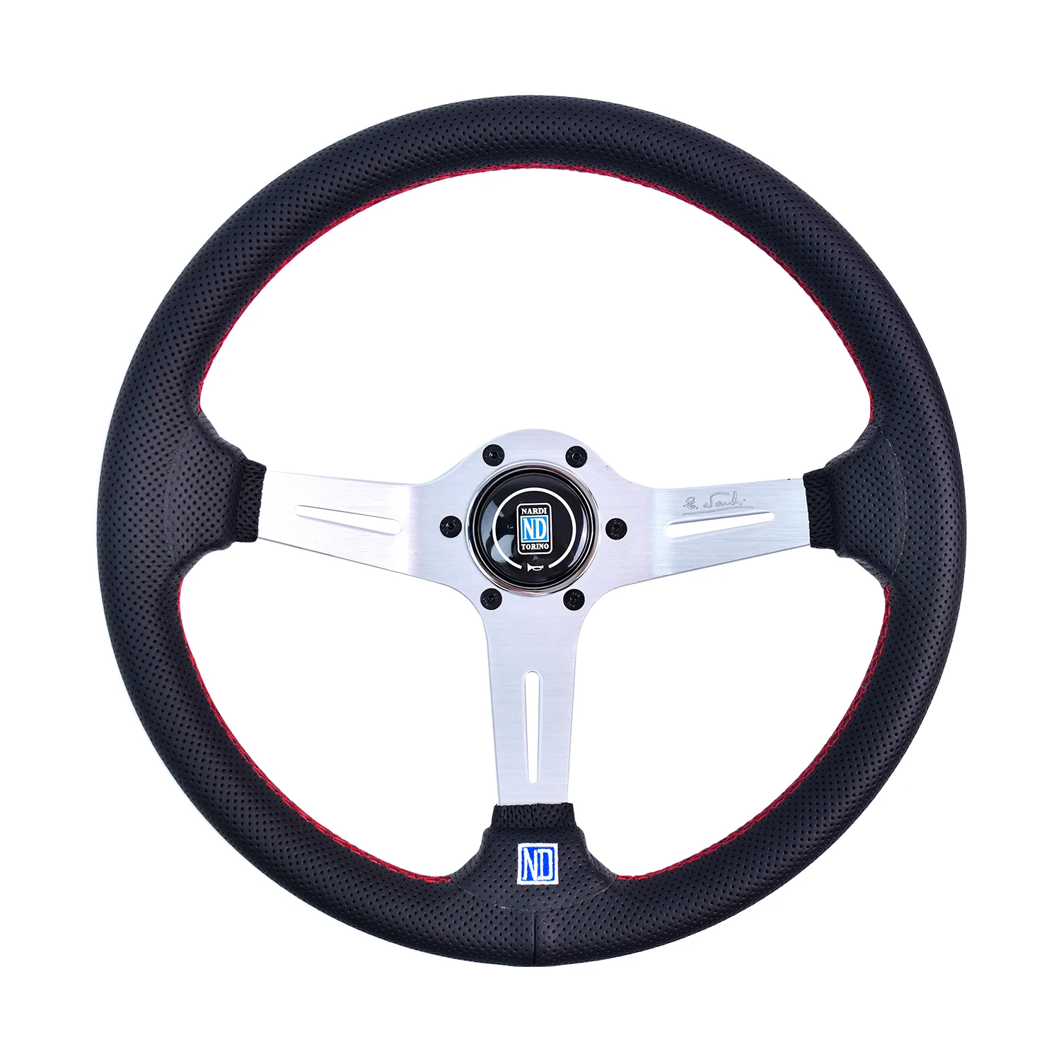 

Universal Microfiber Leather 14 inch Steering Wheel with 70mm depth bracket