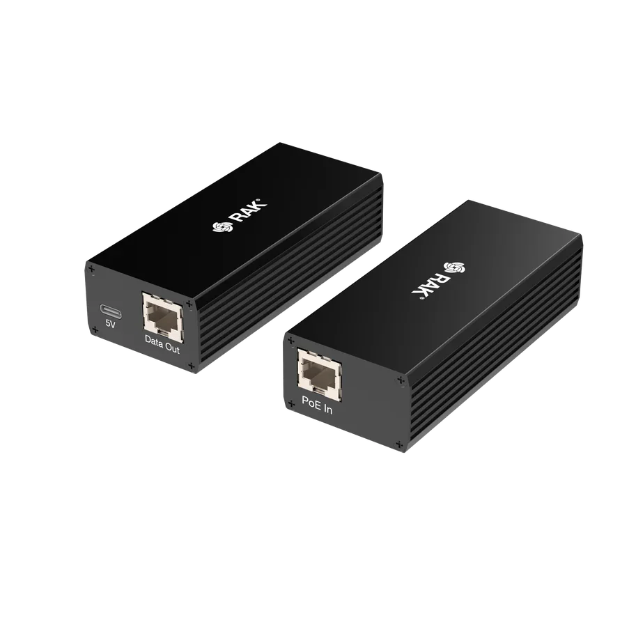 PoE Splitter 5V 6A Output 30W High-Power Gigabit PoE Splitter with Overcurrent Protection | RAK9168 IEEE 802.3af/at Compliant