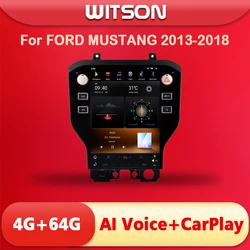 WITSON Tesla Vertical Screen Android 11 car dvd For FORD MUSTANG 2013 2018 car audio player car navigation GPS auto radio stereo