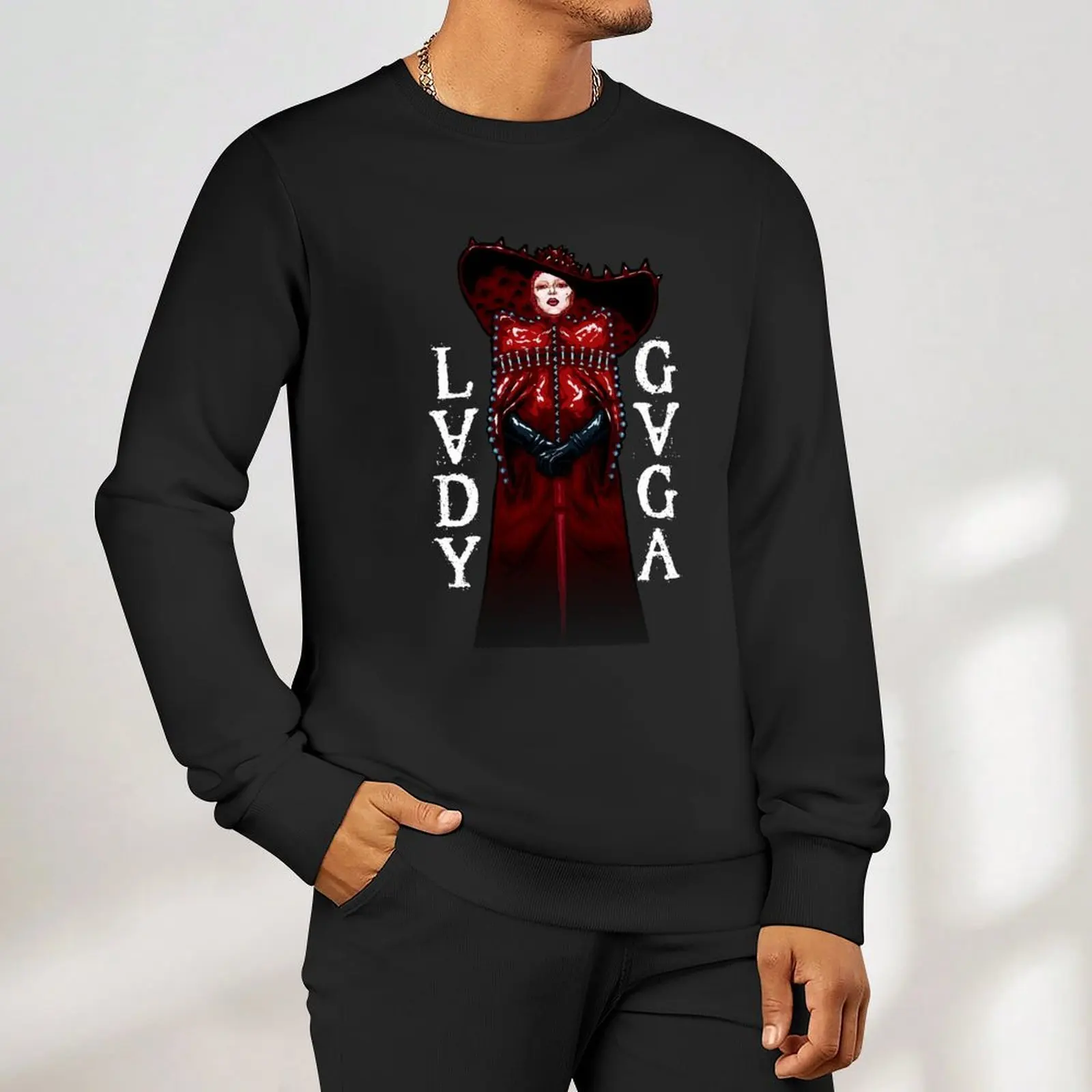 Abracadabra Lady Gaga Pullover يرتدي الرجال ملابس رياضية ملابس شتوية ملابس الخريف الكورية البلوز