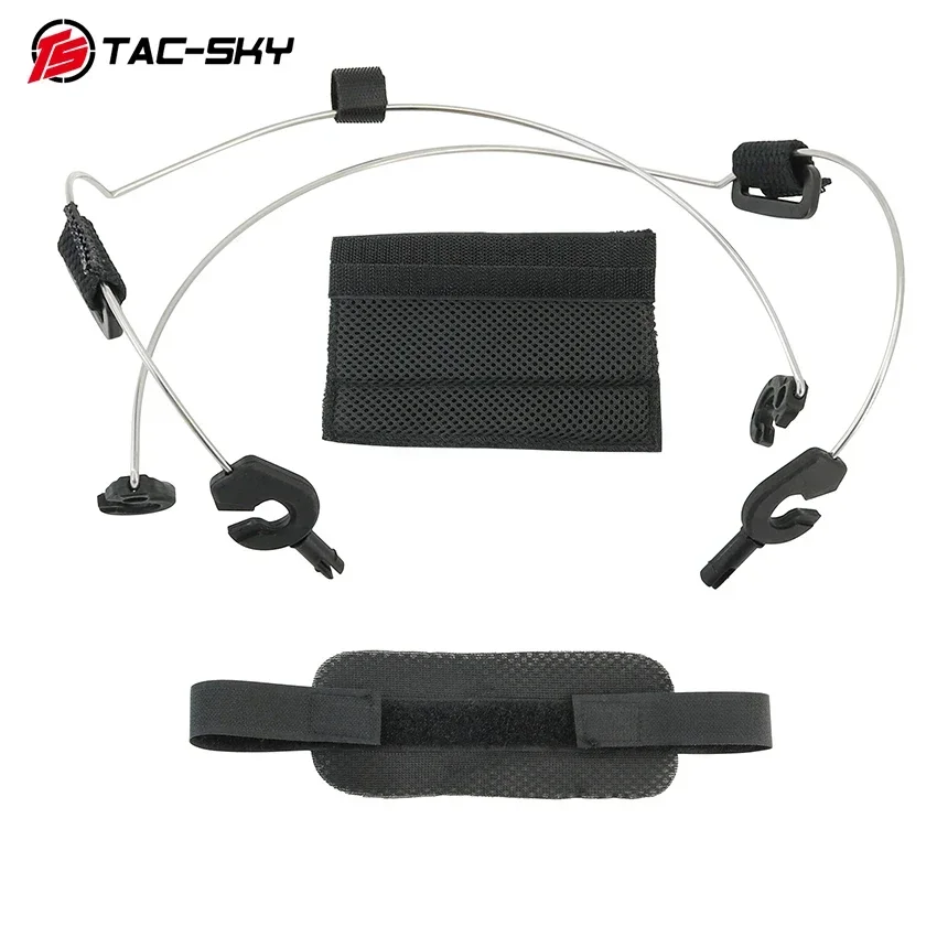 TAC-SKY eletrônico tático ptt fone de ouvido acessórios para comtac ii、 comtac iii、 comtac xpi tiro fones de ouvido caça earmuffs