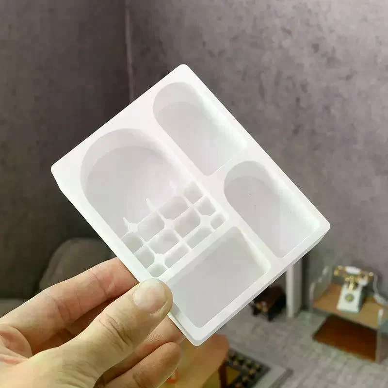 1/12 Dollhouse Simulation Mini Bookshelf Storage Cabinet Model Dollhouse Furniture Decoration Dolls House Living Scene Ornament
