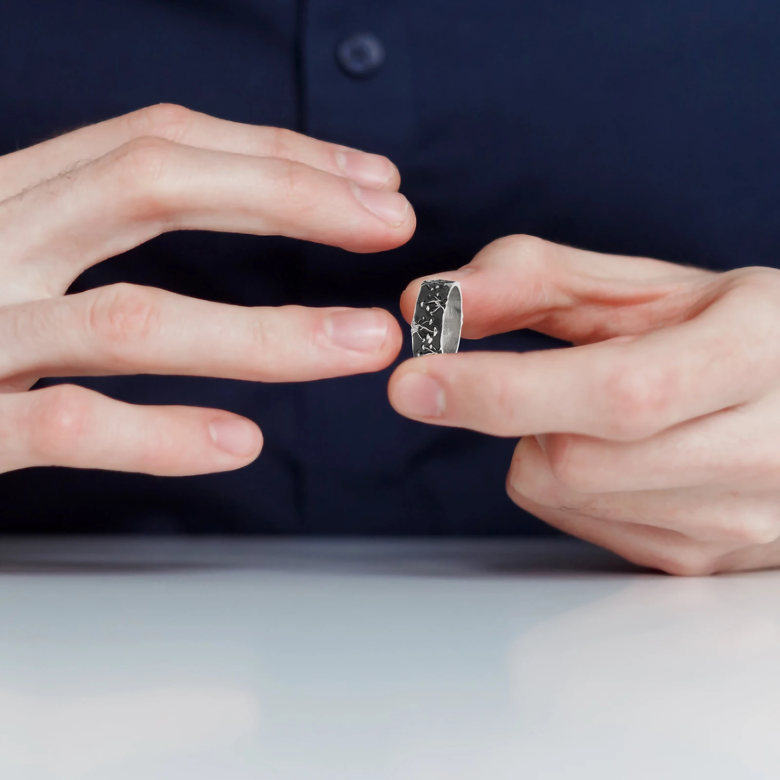 

Mushroom Theme Ring Premium Material Unique Shape Skin Friendly Comfortable Fit Trendy Jewelry For Men Women Vintage Punk