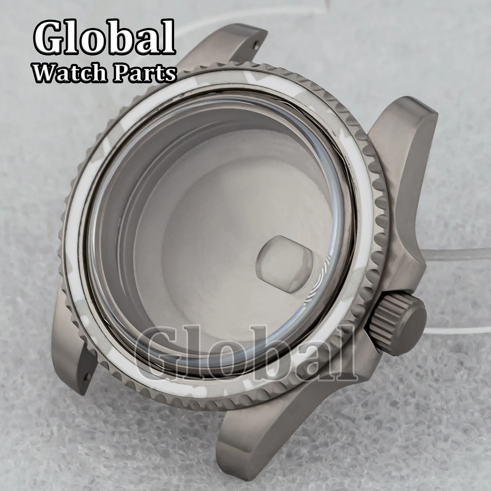 Titanium Case for SUB GMT High Quality 10ATM Waterproof 40mm Watch Case Sapphire Glass Fit NH35/NH36/ETA2824 Mechanical Movement