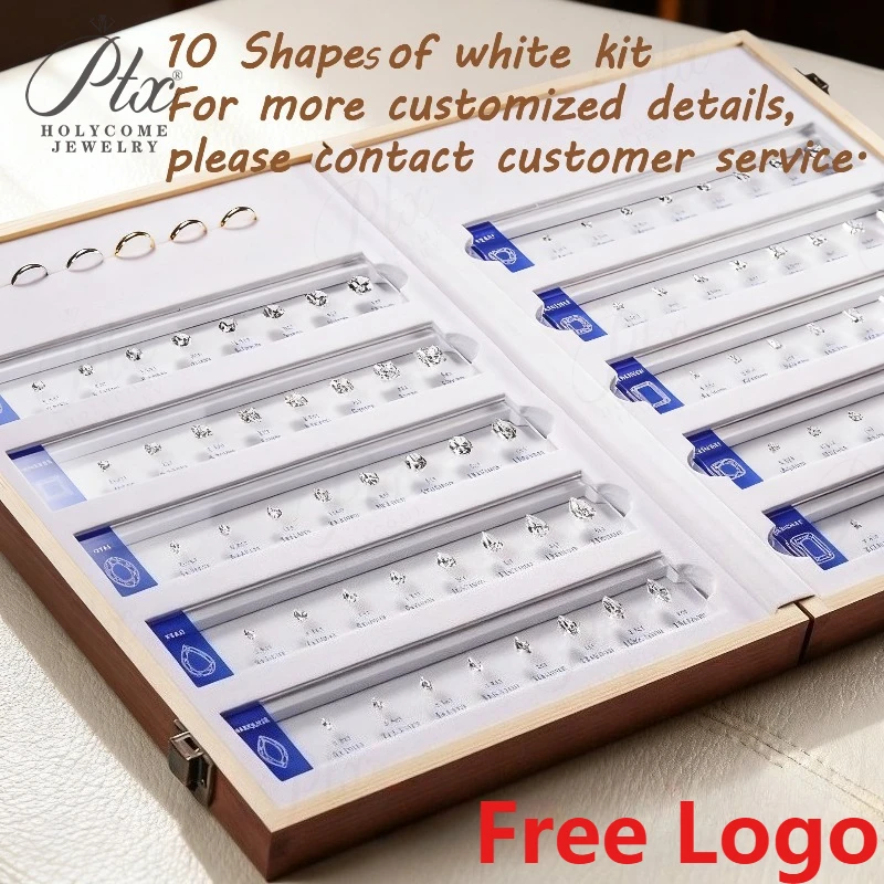 Comparison Ring Sizer Tester 5A CZ Moissanite Diamond Jewerly Dealer Tools Set Tools Size Shape Reference Top Quality Wholesale
