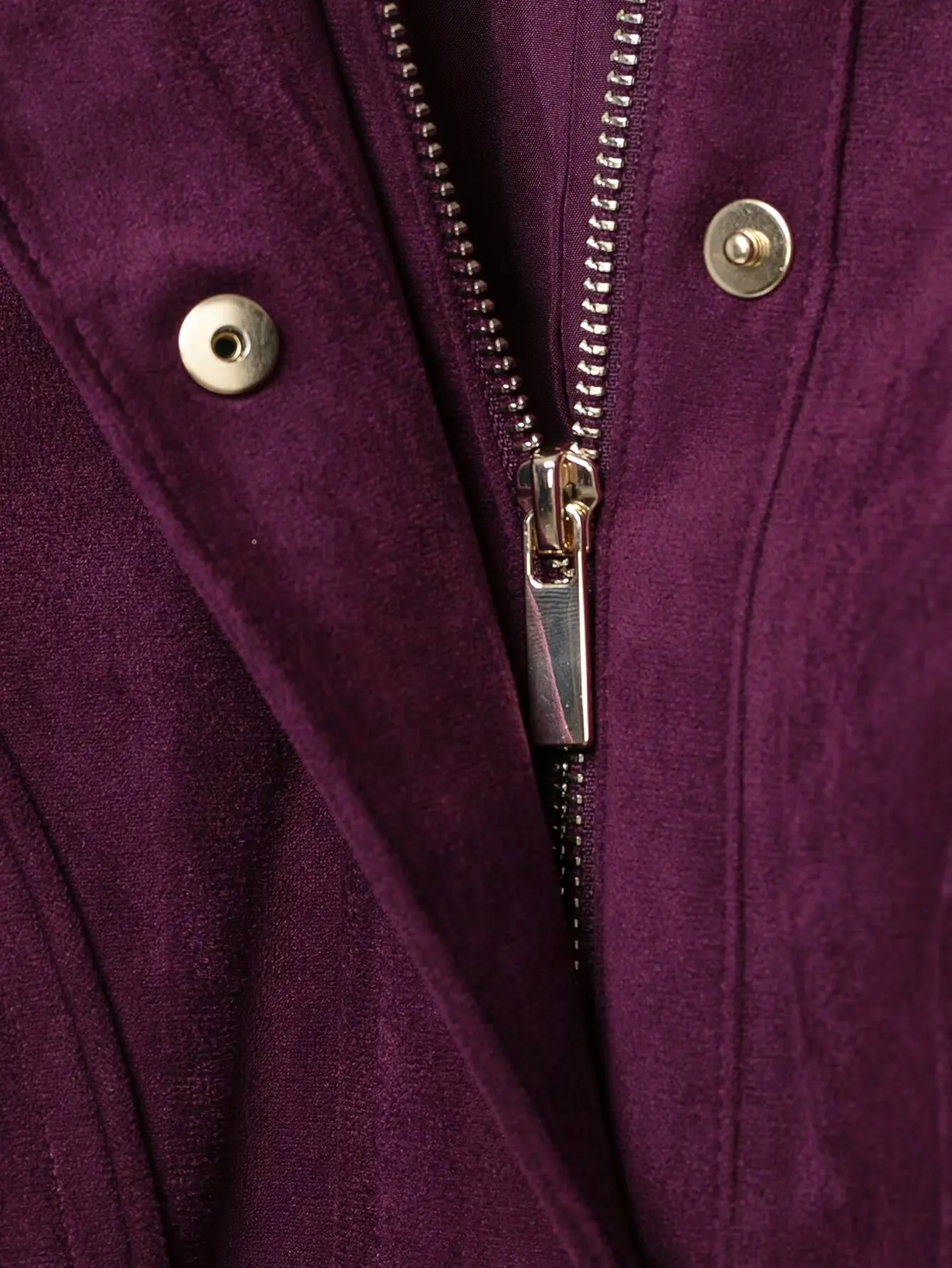 KONDALA Damen Vintage Kunstwildleder Kurze Jacke Schicke Gerippte Stehkragen-Reißverschlussjacke 2026 Herbst Winter Streetwear Freizeitjacke – Detail 8