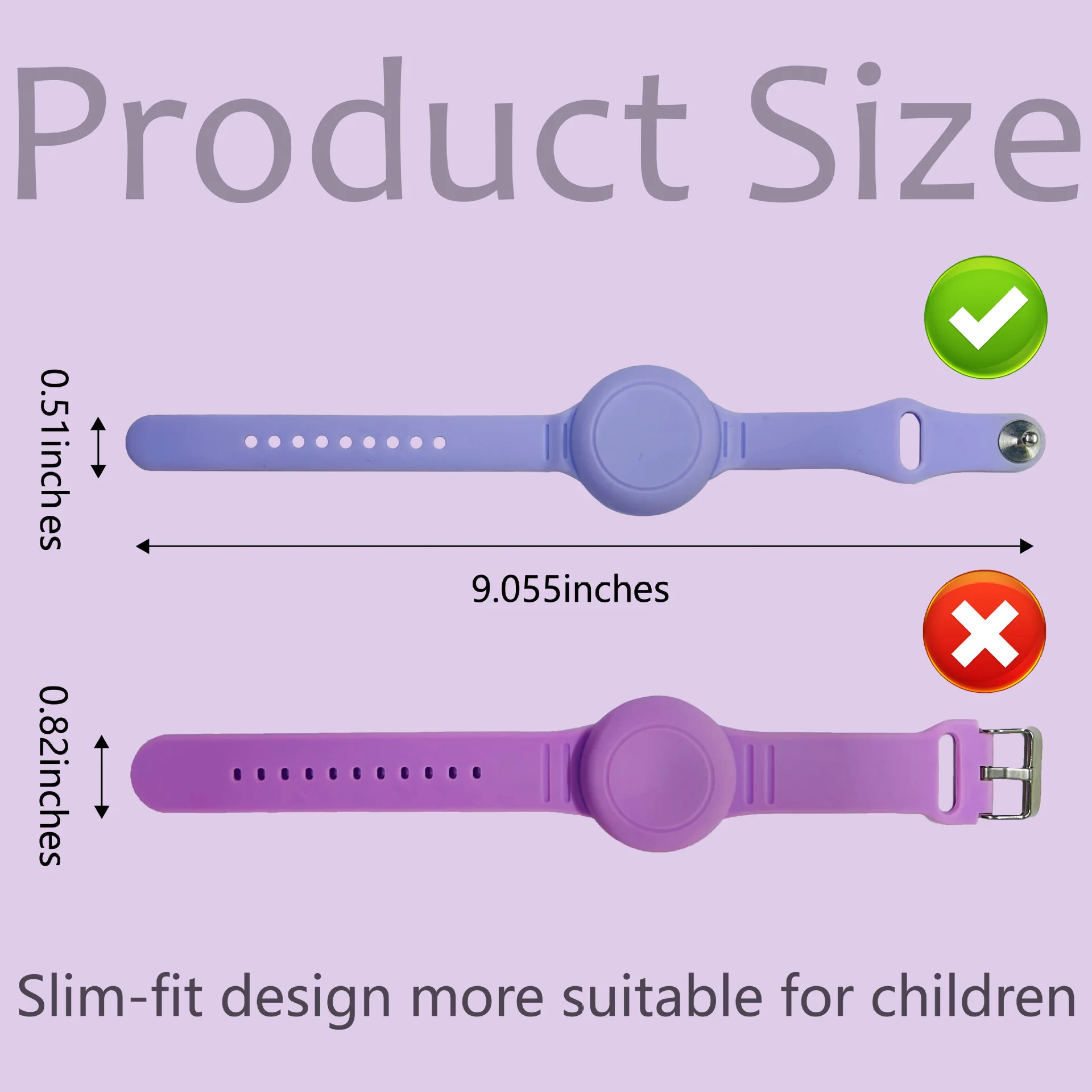 1/2PCS Waterproof Case for Apple AirTag Silicone Strap Air Tag Anti-lost Protective Cover for Children Tracker Locator Wristband