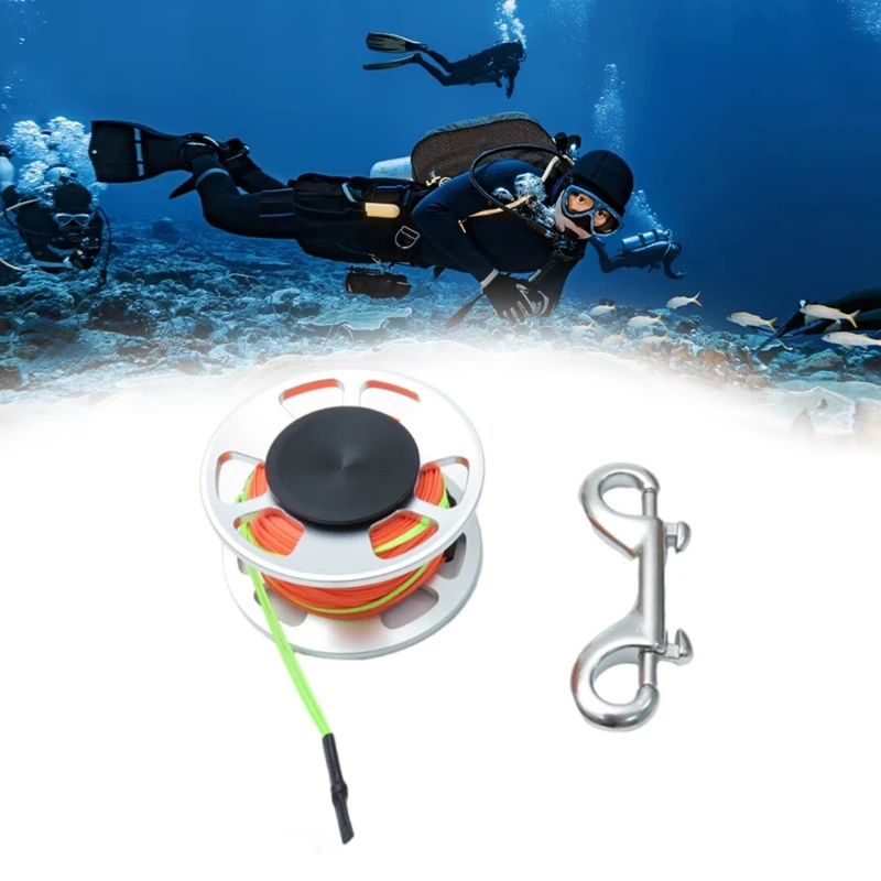 

Underwater Adventure Diving Line Reel Ergonomic Diving Reel Comfortable Grip Safe Equipment Accessories 69HD