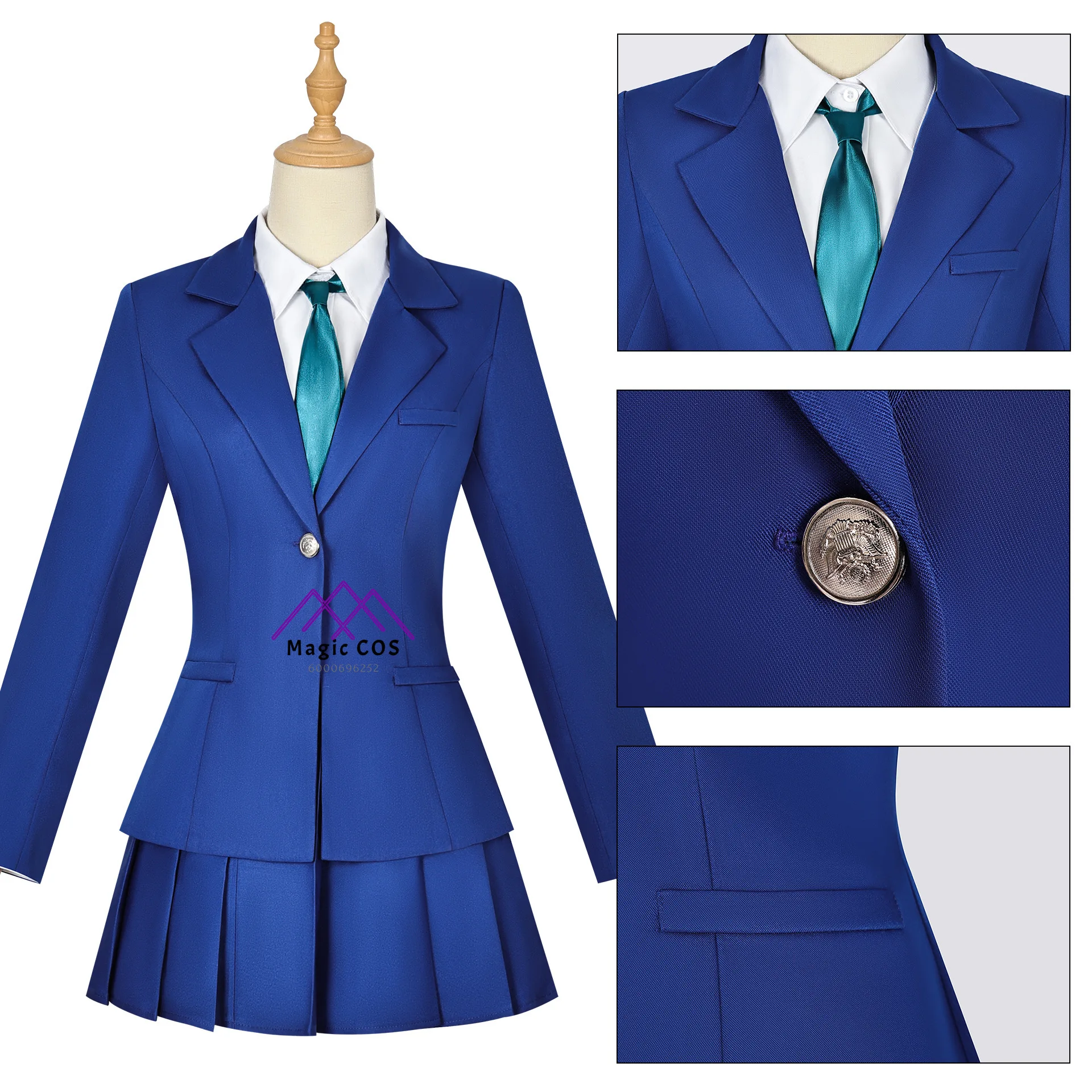 2025 Detective Conan Kudo Shinichi Cosplay Costume Mori Ran Koran Teitan High School Uniform Halloween Party Cos Comic Con Set