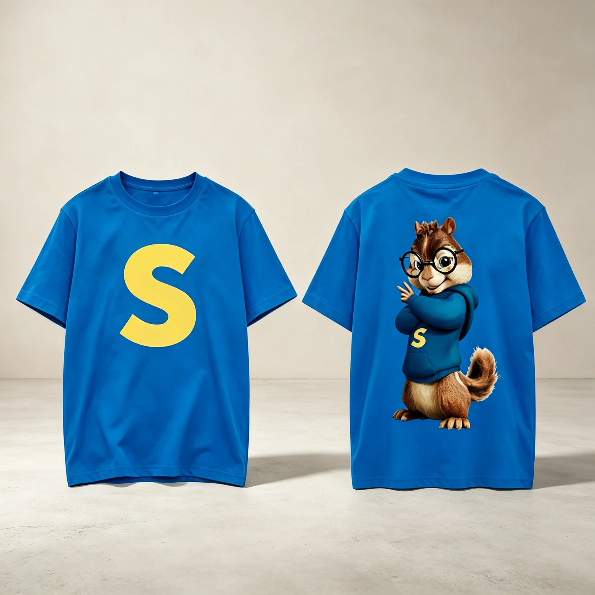 Alvin and The Chipmunks_ The Squeakquel's Pullover Woman Manfashion Drop Shoulder T-shirt Available for Best Friend T-shirt