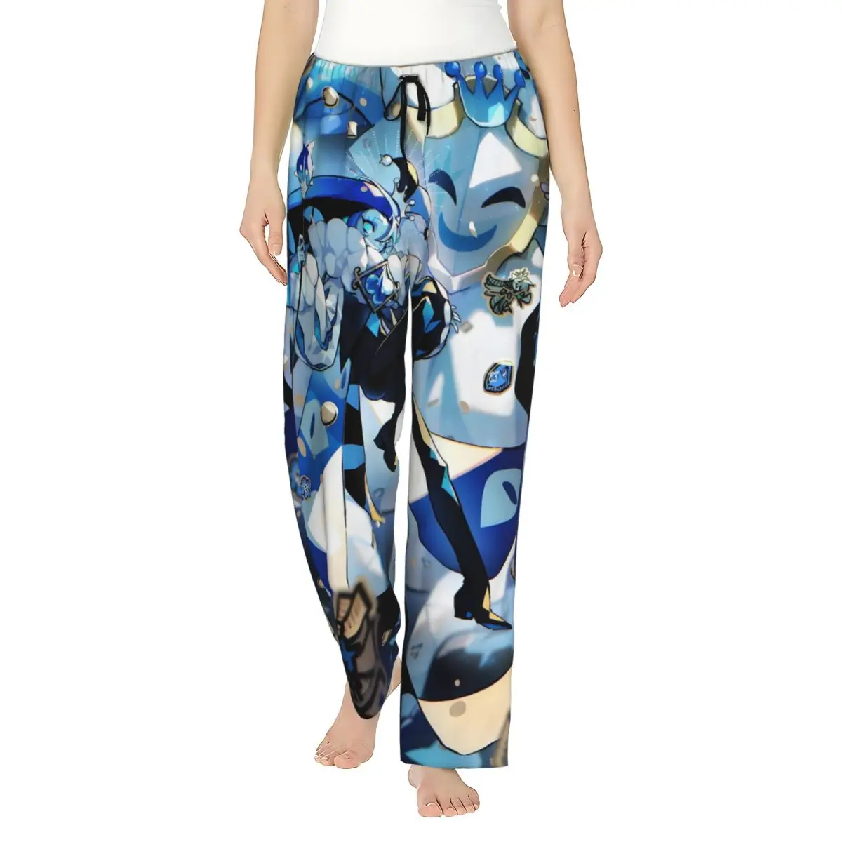 Custom C-Cookie Run Kingdom Pajama Pants Women Cute Anime Sleepwear Lounge Sleep Bottoms Stretch with Pockets view 3