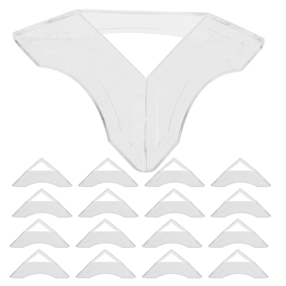 24 Pcs Transparent Cube Base Tripod Stands for Display Crystal Toy Shelf Plastic Sphere Rack