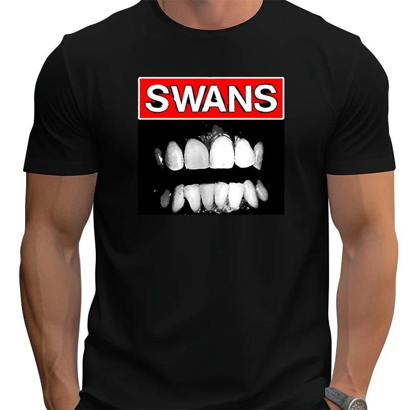 

New Swans Filth Extremely Oversized T-Shirt Summer Mens Clothing Short Sleeve Streetwear Large Size Tops Tee